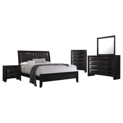 Briana 5-piece Queen Bedroom Set Black