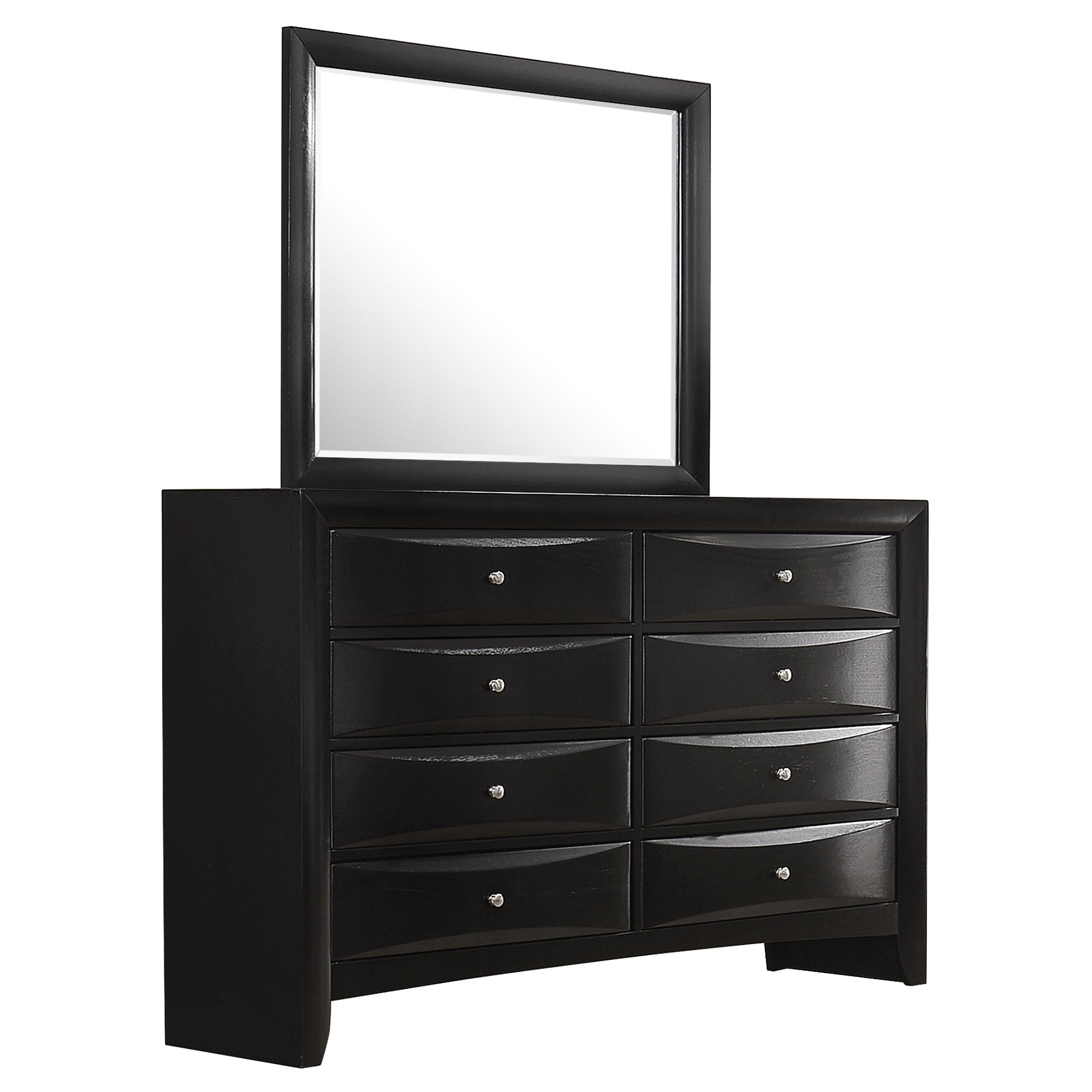 Orleans Furniture - Coaster - Briana 8-drawer Dresser with Mirror Black - 200703M