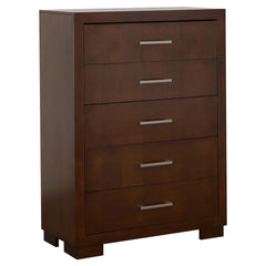 Orleans Furniture - Coaster - Jessica 5-drawer Bedroom Chest Cappuccino - 200715
