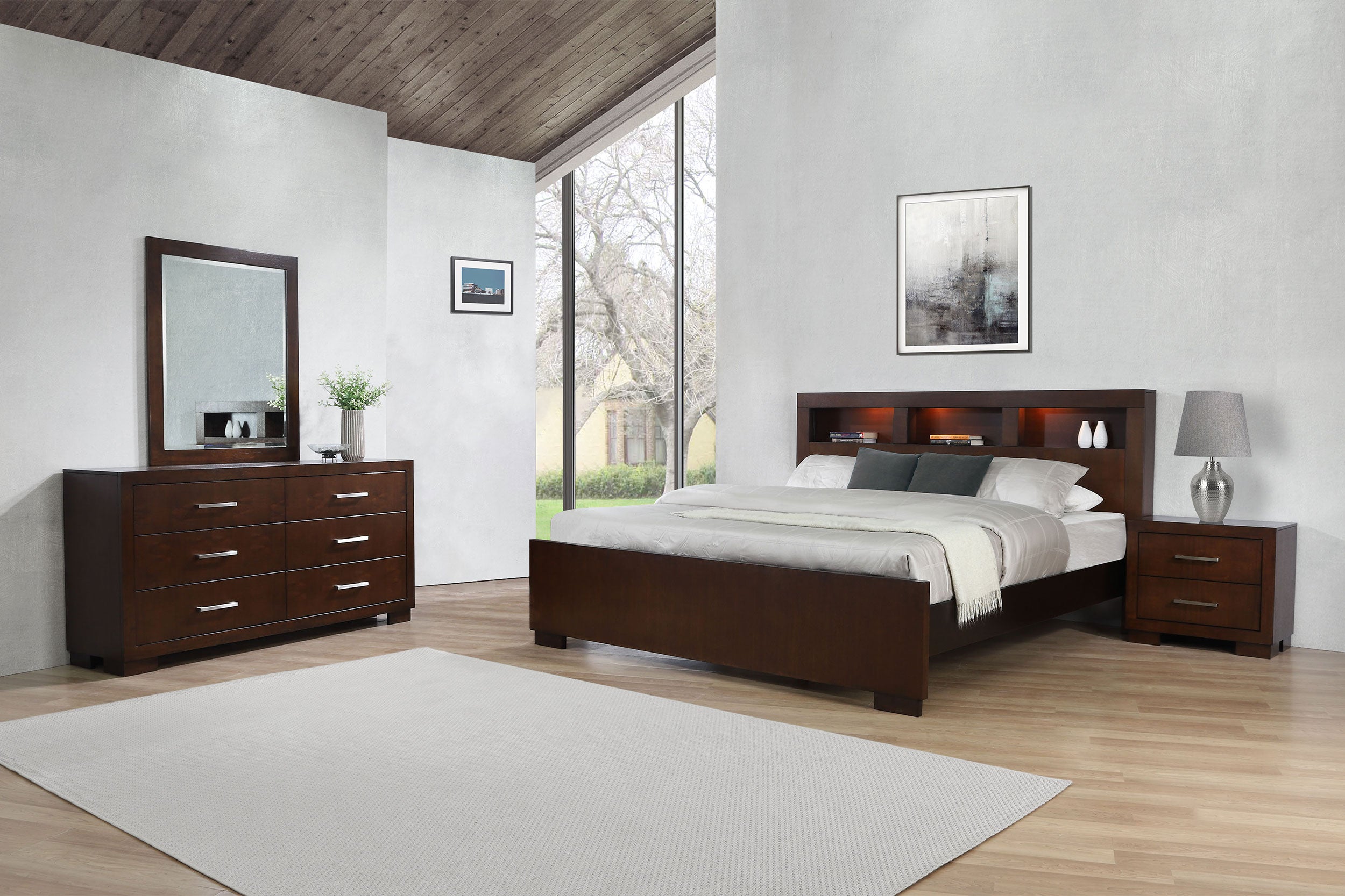Orleans Furniture - Coaster - Jessica 4-piece Queen Bedroom Set Cappuccino - 200719Q-S4