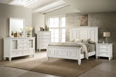 Orleans Furniture - Coaster - Sandy Beach 5-piece California King Bedroom Set Cream White - 201301KWN-S5