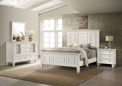 Orleans Furniture - Coaster - Sandy Beach 4-piece Queen Bedroom Set Cream White - 201301Q-S4