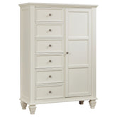 Orleans Furniture - Coaster - Sandy Beach 8-drawer Door Chest Cream White - 201308