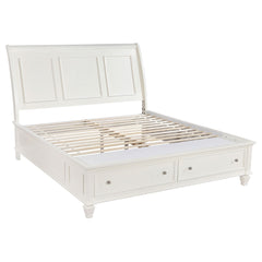 Sandy Beach 5-piece Eastern King Bedroom Set Cream White