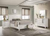 Orleans Furniture - Coaster - Sandy Beach 4-piece Queen Bedroom Set Cream White - 201309Q-S4