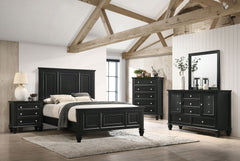 Orleans Furniture - Coaster - Sandy Beach 5-piece Eastern King Bedroom Set Black - 201321KEN-S5