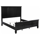 Orleans Furniture - Coaster - Sandy Beach 63-inch Eastern King Wood Panel Bed Black - 201321KEN