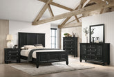 Orleans Furniture - Coaster - Sandy Beach 5-piece California King Bedroom Set Black - 201321KWN-S5