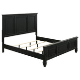 Orleans Furniture - Coaster - Sandy Beach Wood Queen Panel Bed Black - 201321Q