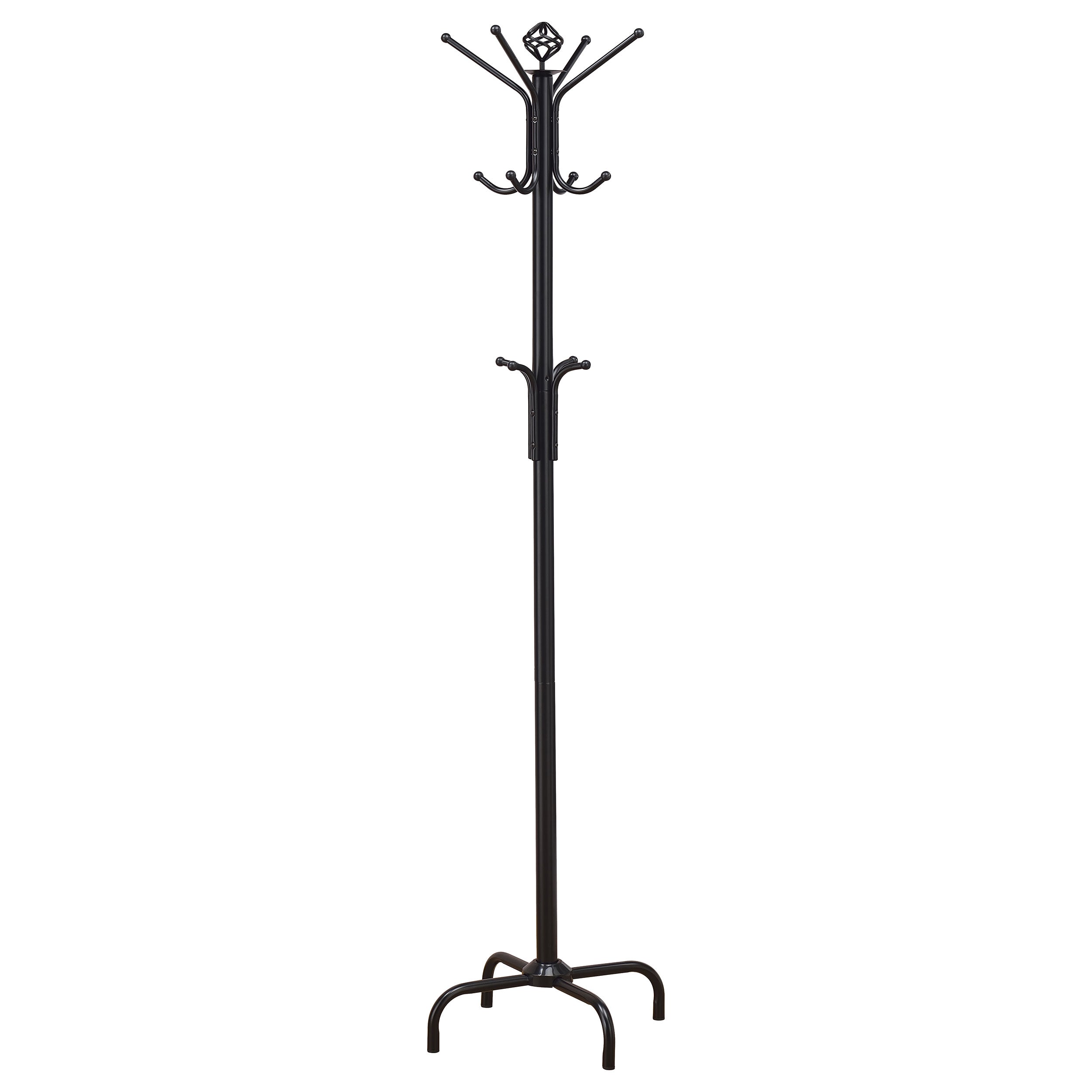 Orleans Furniture - Coaster - Collier 12 Hook Freestanding Coat Rack Hat Hanger Black - 2019