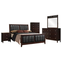 Carlton 5-piece Queen Bedroom Set Cappuccino