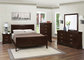 Orleans Furniture - Coaster - Louis Philippe 5-piece Full Bedroom Set Cappuccino - 202411F-S5