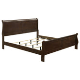 Orleans Furniture - Coaster - Louis Philippe Wood Eastern King Sleigh Bed Cappuccino - 202411KE