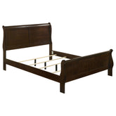 Orleans Furniture - Coaster - Louis Philippe Wood Queen Sleigh Bed Cappuccino - 202411Q