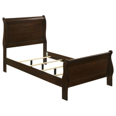 Orleans Furniture - Coaster - Louis Philippe Wood Twin Sleigh Bed Cappuccino - 202411T
