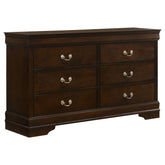 Orleans Furniture - Coaster - Louis Philippe 6-drawer Dresser Cappuccino - 202413