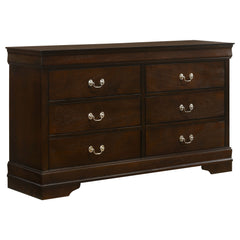 Orleans Furniture - Coaster - Louis Philippe 6-drawer Dresser Cappuccino - 202413