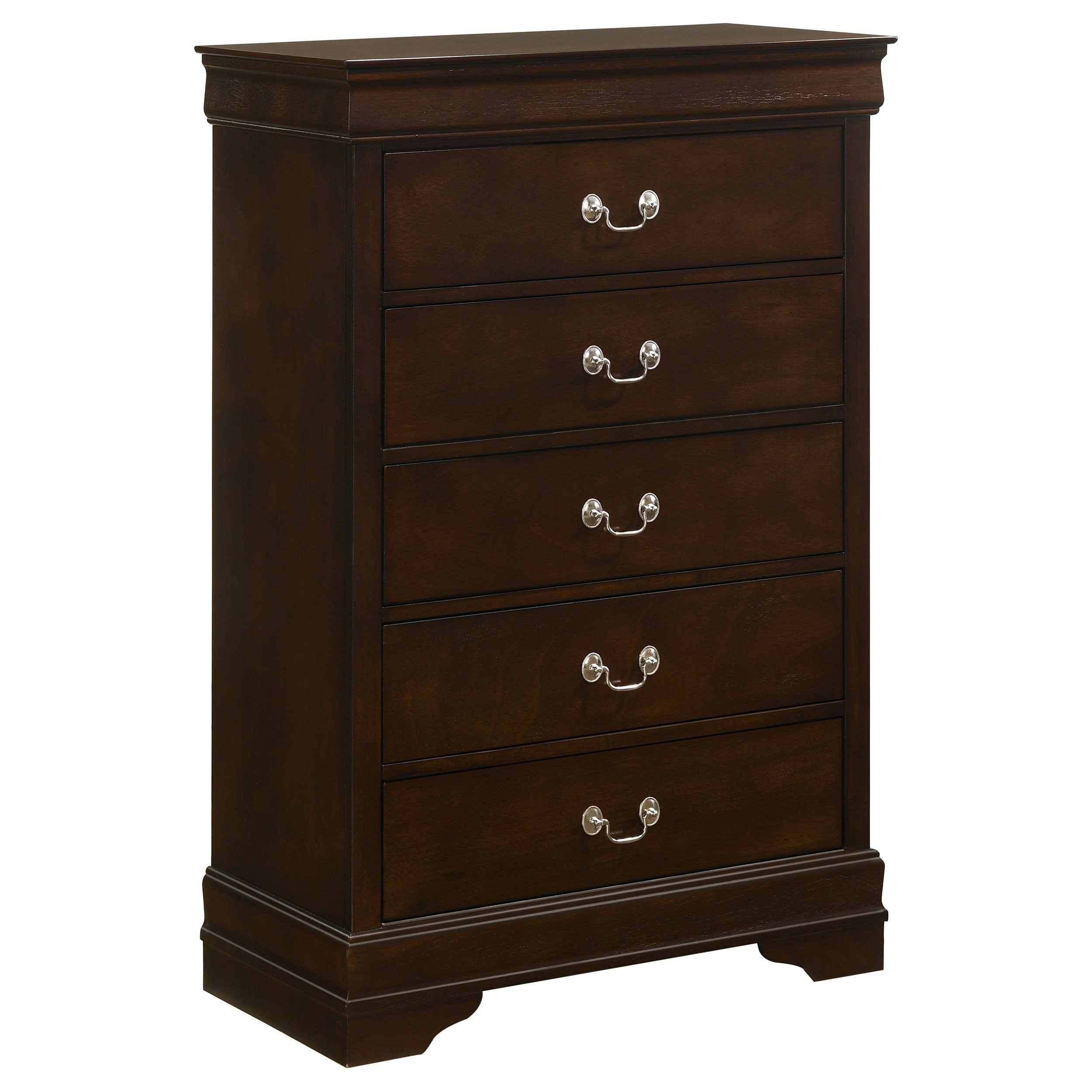 Orleans Furniture - Coaster - Louis Philippe 5-drawer Bedroom Chest Cappuccino - 202415