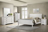 Orleans Furniture - Coaster - Louis Philippe 5-piece Queen Bedroom Set White - 202441Q-S5