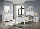 Orleans Furniture - Coaster - Louis Philippe 4-piece Twin Bedroom Set White - 202441T-S4