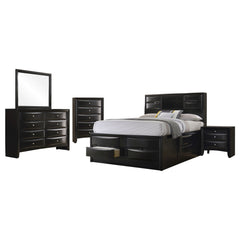 Briana 5-piece California King Bedroom Set Black