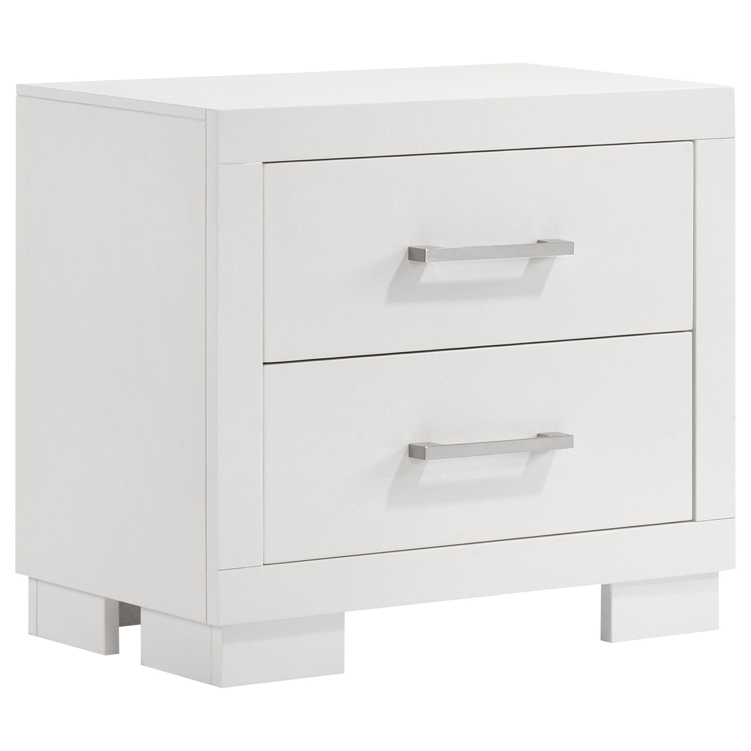 Orleans Furniture - Coaster - Jessica 2-drawer Nightstand Snow White - 202992