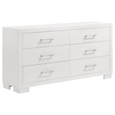 Orleans Furniture - Coaster - Jessica 6-drawer Dresser Snow White - 202993