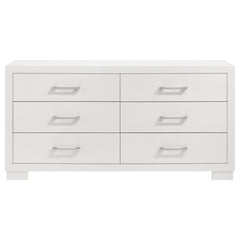 Jessica 6-drawer Dresser Snow White
