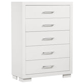 Orleans Furniture - Coaster - Jessica 5-drawer Bedroom Chest Snow White - 202995