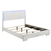 Orleans Furniture - Coaster - Felicity Wood Queen LED Panel Bed White High Gloss - 203500Q