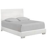 Orleans Furniture - Coaster - Felicity Wood California King Panel Bed White High Gloss - 203501KW