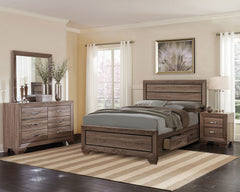 Orleans Furniture - Coaster - Kauffman 4-piece Eastern King Bedroom Set Washed Taupe - 204190KE-S4