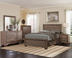 Orleans Furniture - Coaster - Kauffman 5-piece Queen Bedroom Set Washed Taupe - 204190Q-S5