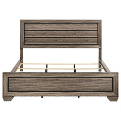 Kauffman Wood California King Panel Bed Washed Taupe