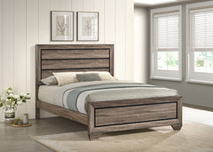 Kauffman Wood Queen Panel Bed Washed Taupe