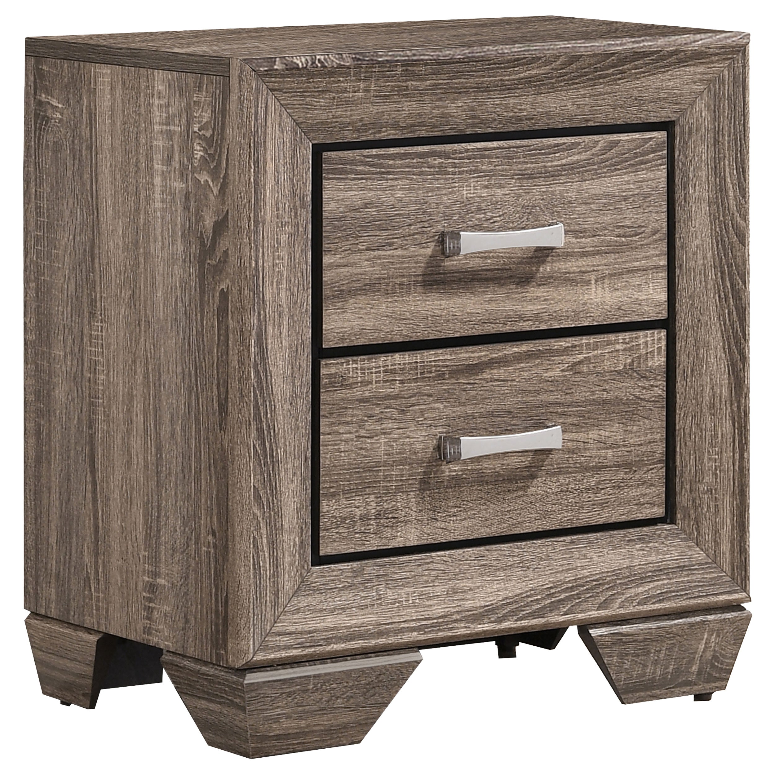 Orleans Furniture - Coaster - Kauffman 2-drawer Nightstand Washed Taupe - 204192