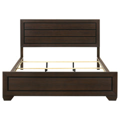 Kauffman Wood California King Panel Bed Dark Cocoa