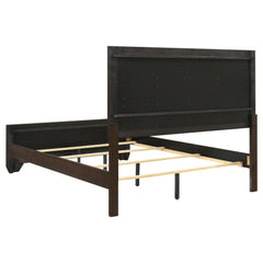 Kauffman Wood Queen Panel Bed Dark Cocoa
