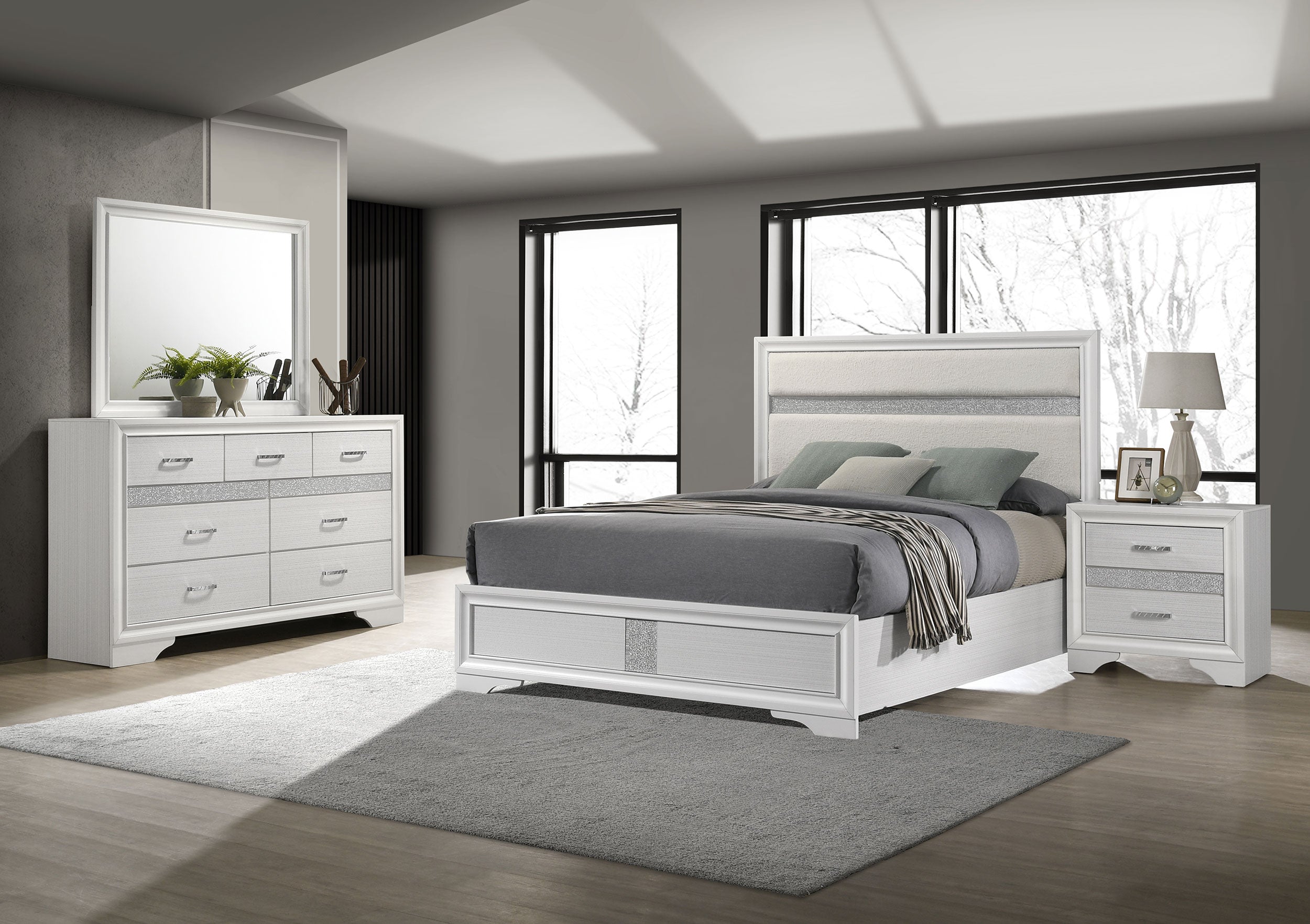 Orleans Furniture - Coaster - Miranda 4-piece Full Bedroom Set White - 205110F-S4