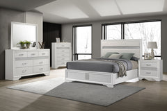 Orleans Furniture - Coaster - Miranda 5-piece California King Bedroom Set White - 205110KW-S5