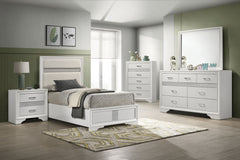 Orleans Furniture - Coaster - Miranda 5-piece Twin Bedroom Set White - 205110T-S5