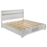 Orleans Furniture - Coaster - Miranda 51-inch Wood California King Storage Panel Bed White - 205111KW