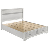 Orleans Furniture - Coaster - Miranda 51-inch Wood Queen Storage Panel Bed White - 205111Q