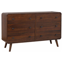 Orleans Furniture - Coaster - Robyn 6-drawer Bedroom Dresser Dark Walnut - 205133