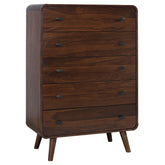 Orleans Furniture - Coaster - Robyn 5-drawer Bedroom Chest of Drawers Dark Walnut - 205135