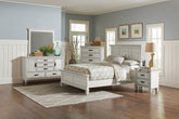 Orleans Furniture - Coaster - Franco 5-piece Queen Bedroom Set Distressed White - 205331Q-S5
