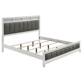 Orleans Furniture - Coaster - Barzini Wood Eastern King Panel Bed White - 205891KE