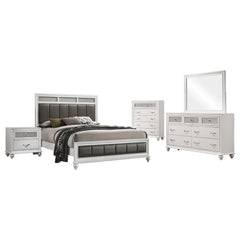 Barzini 5-piece California King Bedroom Set White