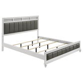 Orleans Furniture - Coaster - Barzini Wood California King Panel Bed White - 205891KW