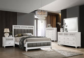 Orleans Furniture - Coaster - Barzini 5-piece Queen Bedroom Set White - 205891Q-S5